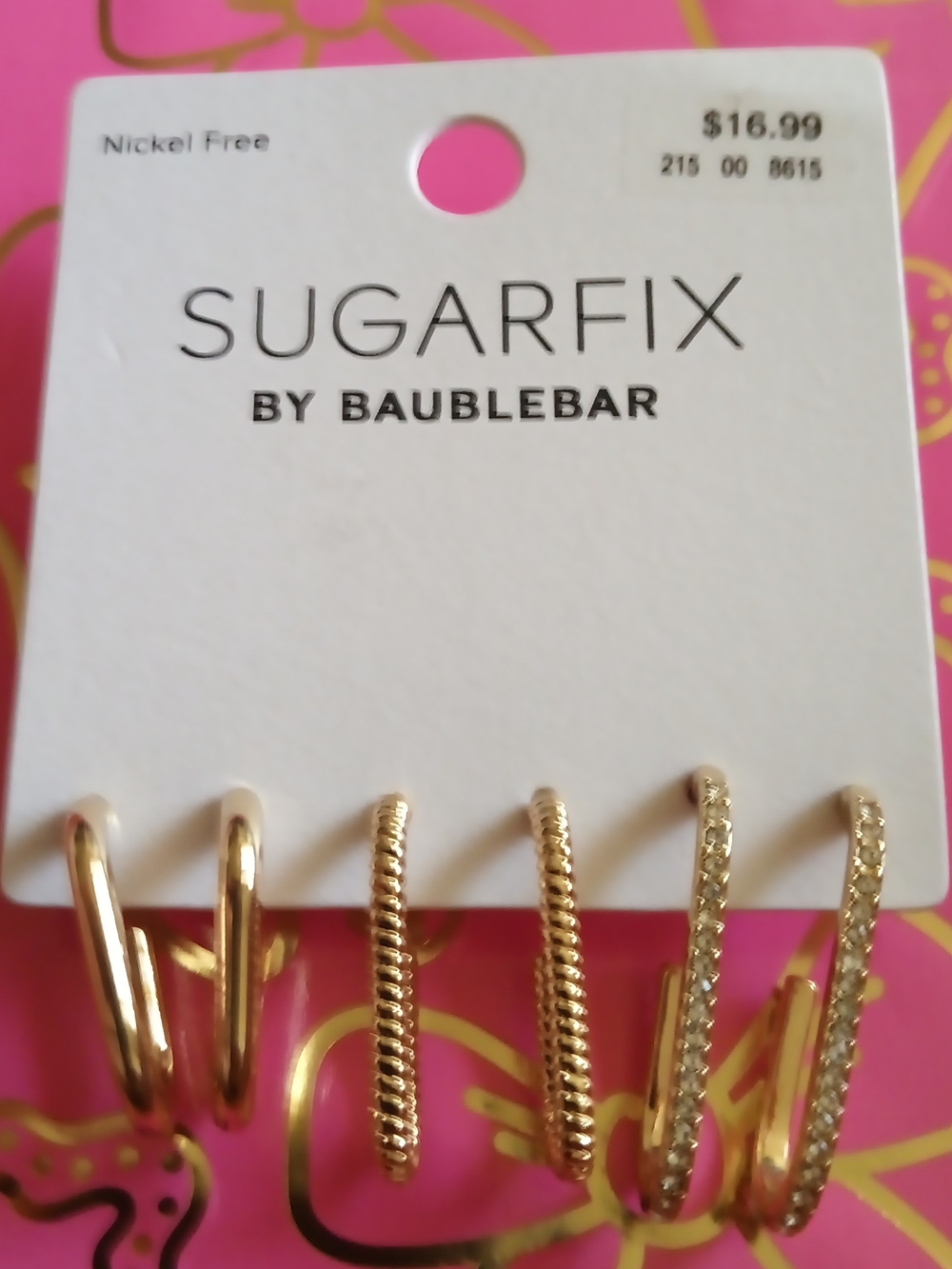 SUGARFIX BY BAUBLEBAR THREE OVAL HOOPS SET